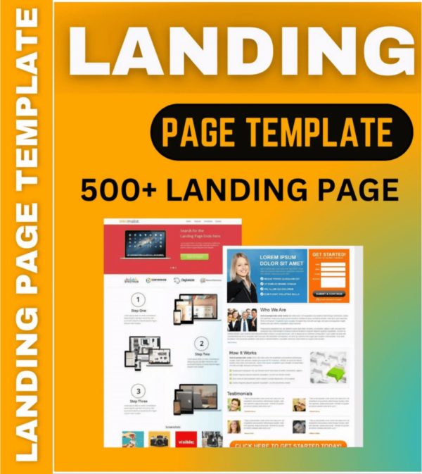 Landing page template